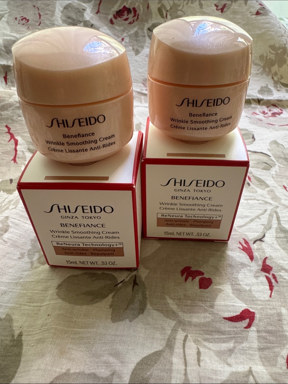 Shiseido Benefiance Wrinkle Smoothing Cream - set of two
